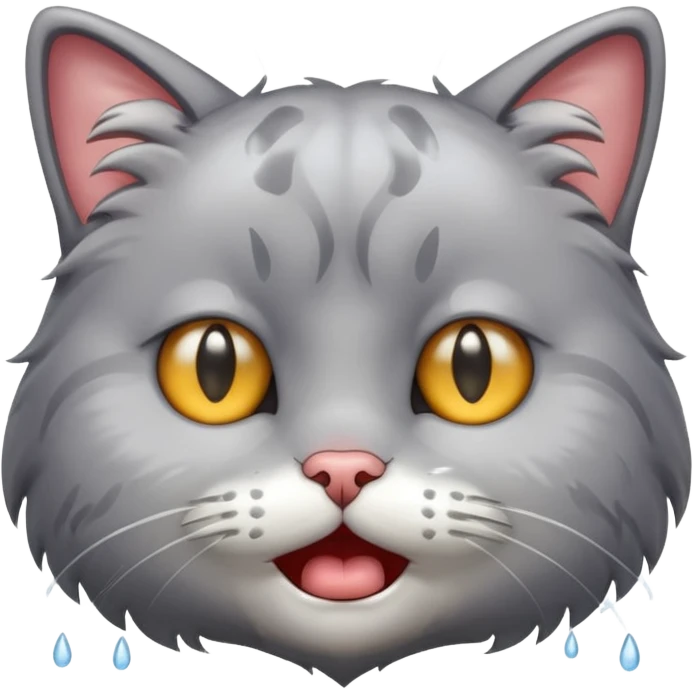 Crying cat emoji