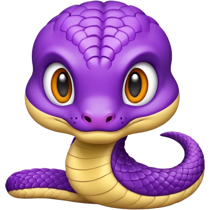  i want a animated emoji with the text "'Lil Viper sorry" for a little purple cute viper emoji