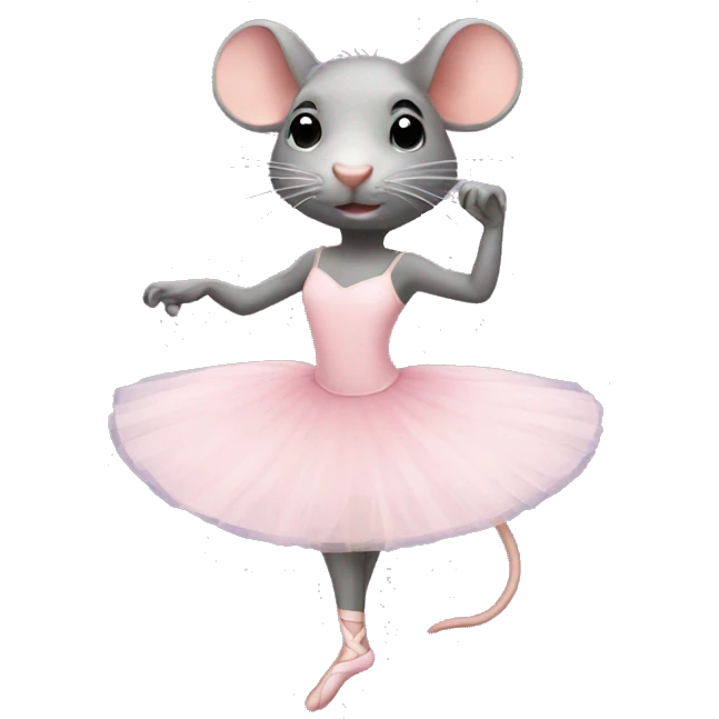 Rat ballerina  emoji