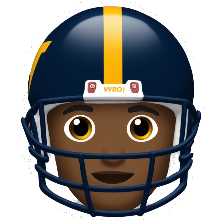 WVU football player  emoji