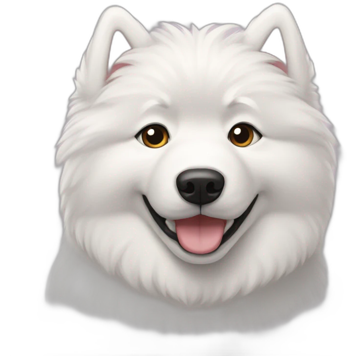 two-samoyed-hugging emoji