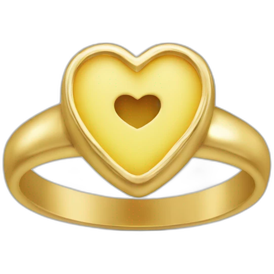 Bague en Cœur emoji