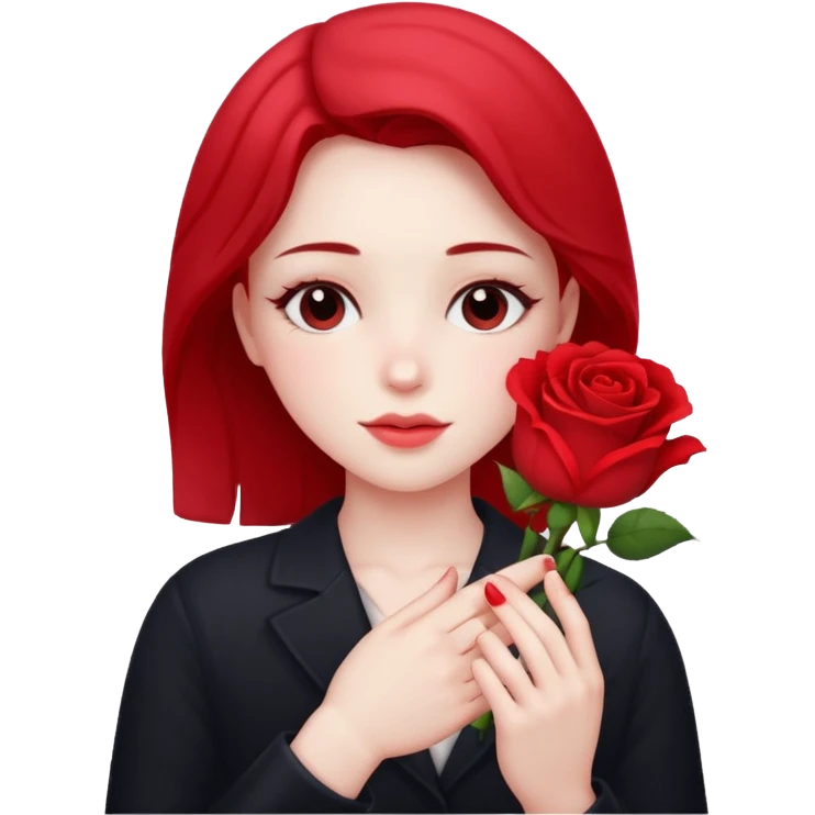 blushing with fingers emoji