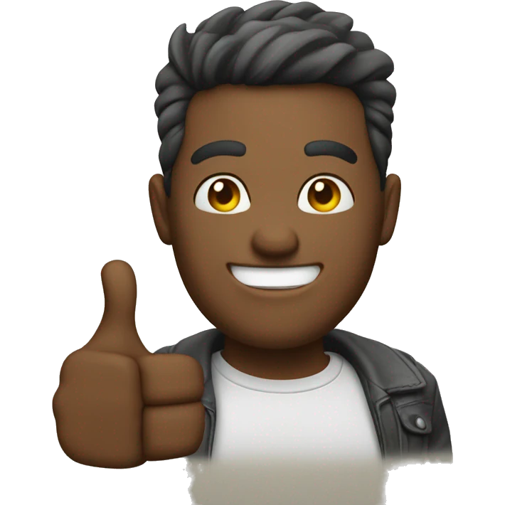 Cool guy giving a thumbs up emoji