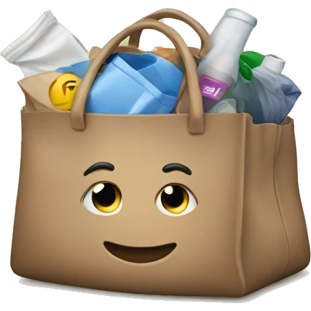 Bag filled with items emoji