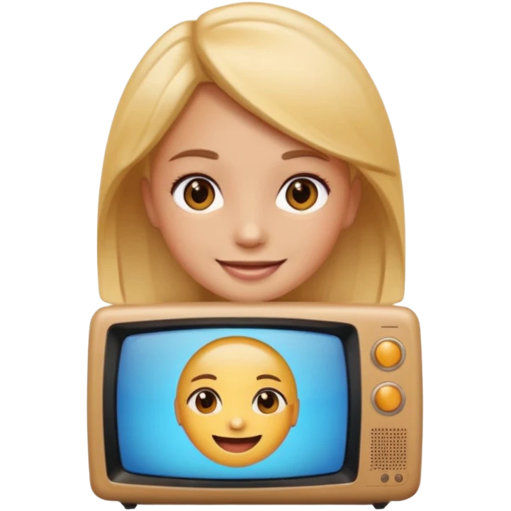 Tv emoji girl emoji