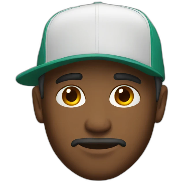 man with snapback emoji