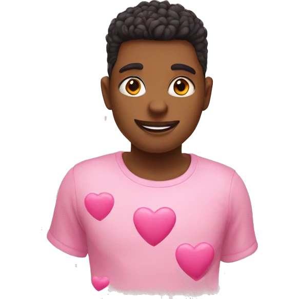 Pink hearts emoji