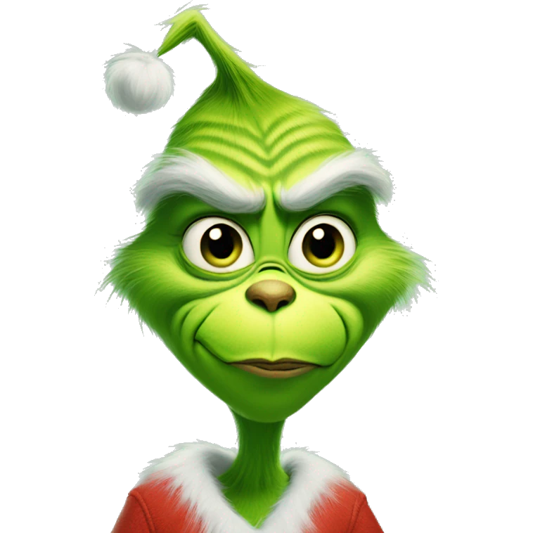 The grinch holding baby oul emoji