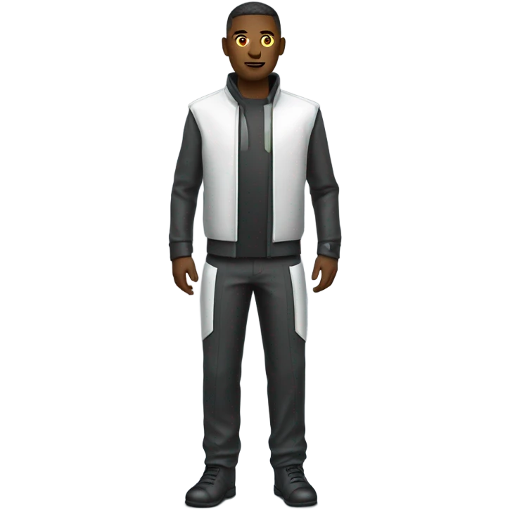 Future man in future clothes emoji