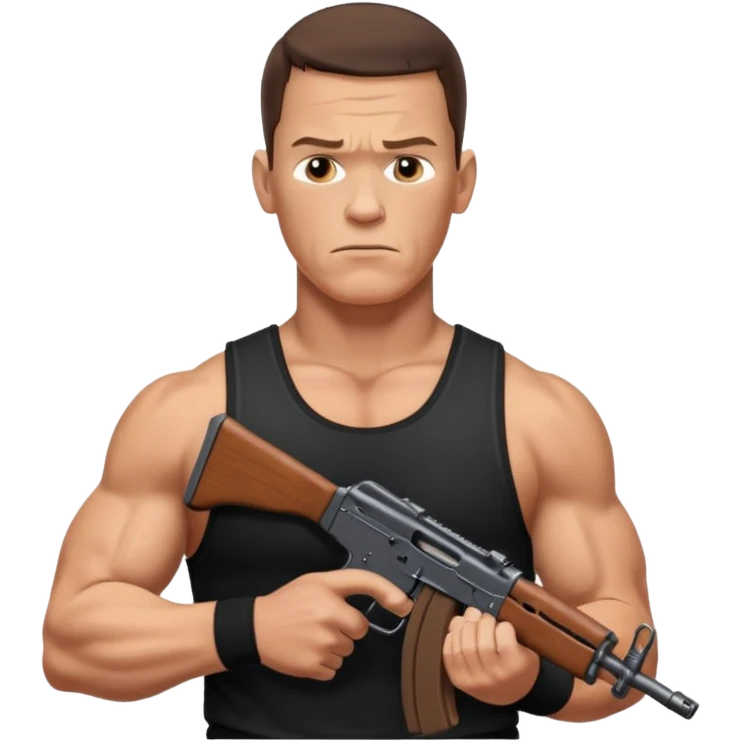 John cena with an ak-47 emoji