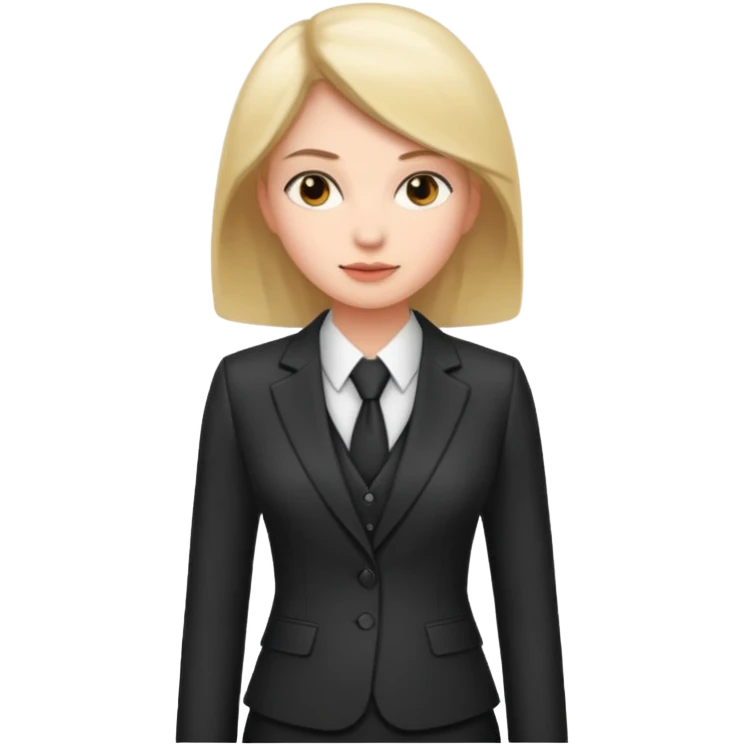 Female business woman standing emoji