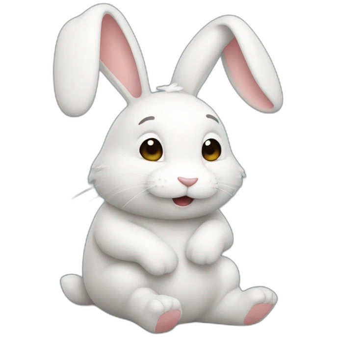 Mains qui pose un lapin emoji