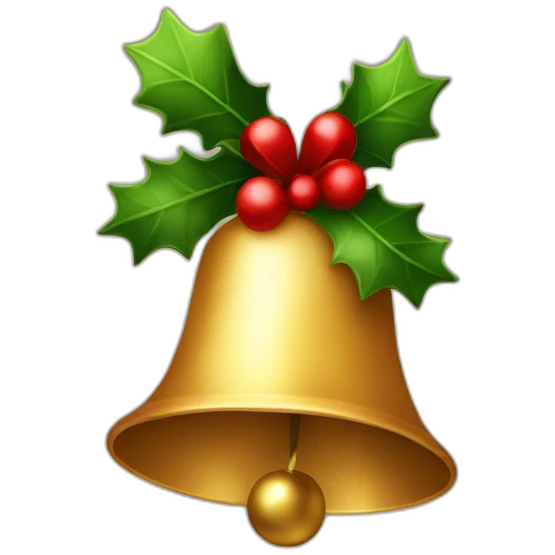 christmas bell emoji
