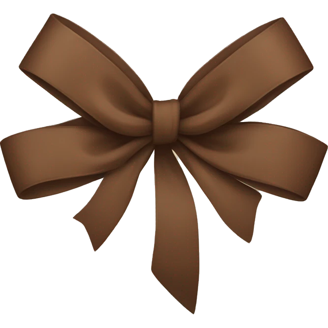 Brown bow emoji