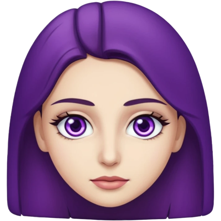 Hande Erçel as a character from game of thrones with purple eyes. emoji