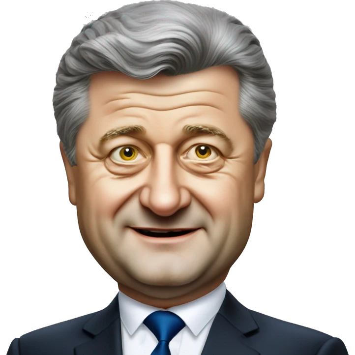 Photorealistic ex President of Ukraine Petro Poroshenko emoji