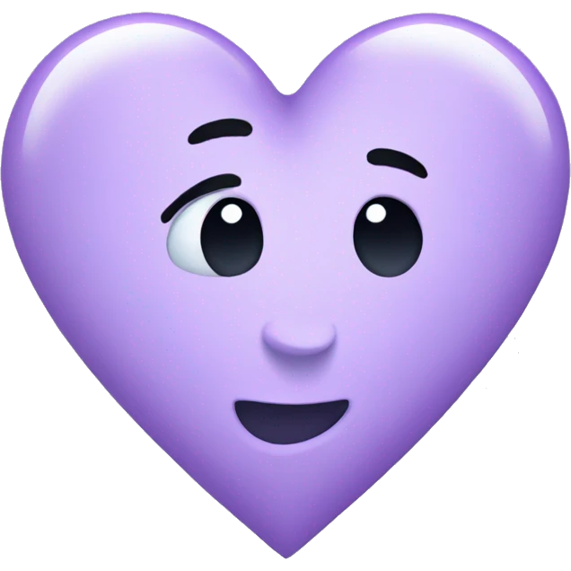 light purple heart  emoji