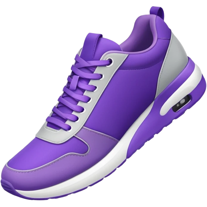 purple sneakers aerobic emoji