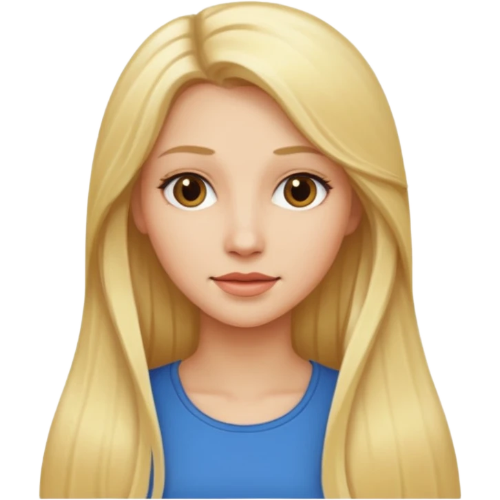 woman with long blonde hair emoji