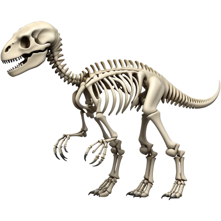 Dinosaur skeleton emoji