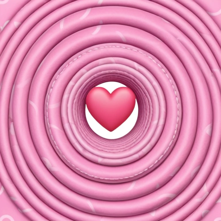 pink roll of fabric with heart pattern, smart fabric, high-tech textile emoji