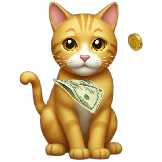 Money cat emoji