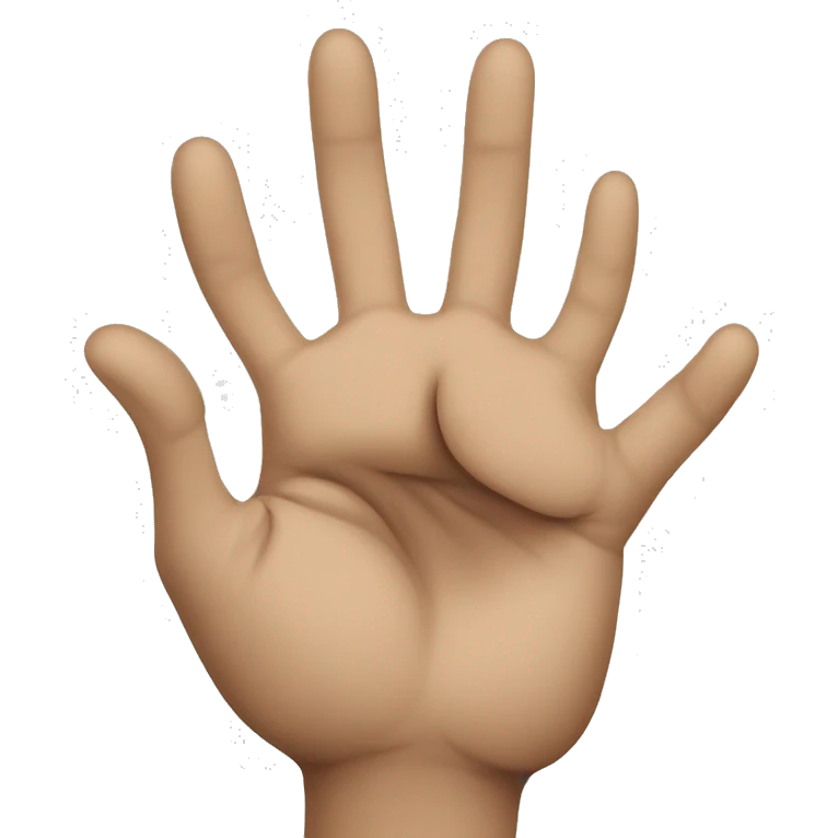 Turkic hand gesture wolf emoji