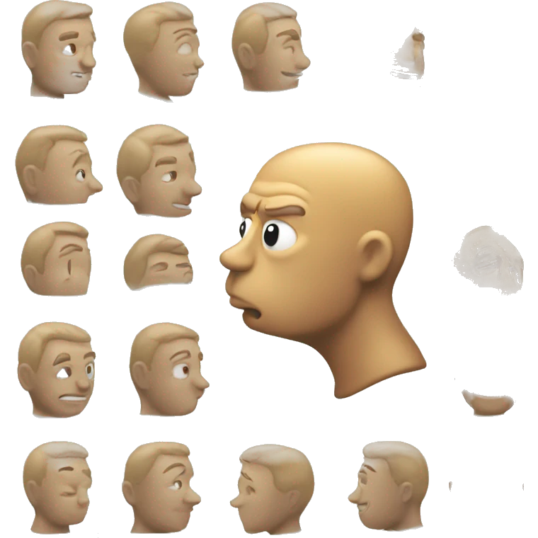 man tapping head thinking good idea  emoji