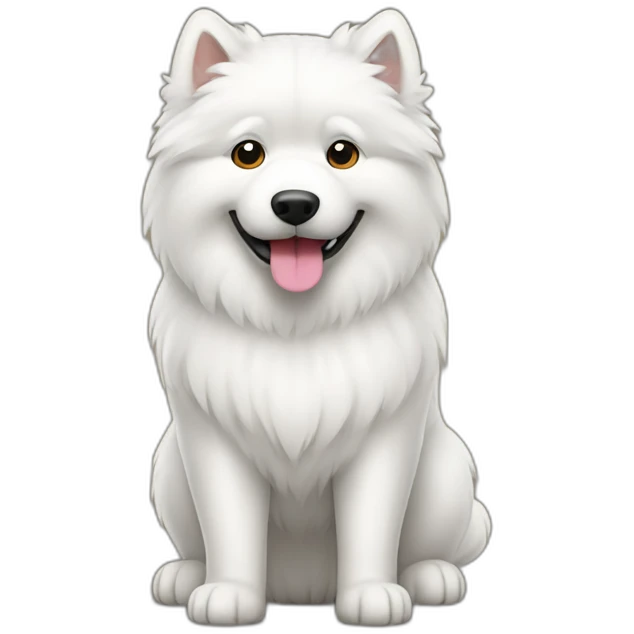 samoyed standing emoji