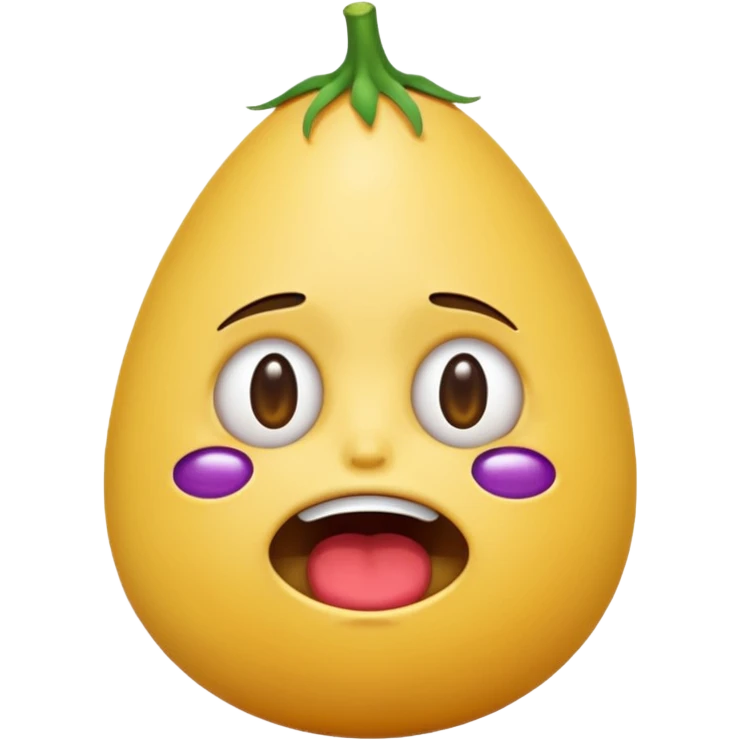 The crying 😭 emoji with the eggplanthh 🍆 emoji under its mouth emoji