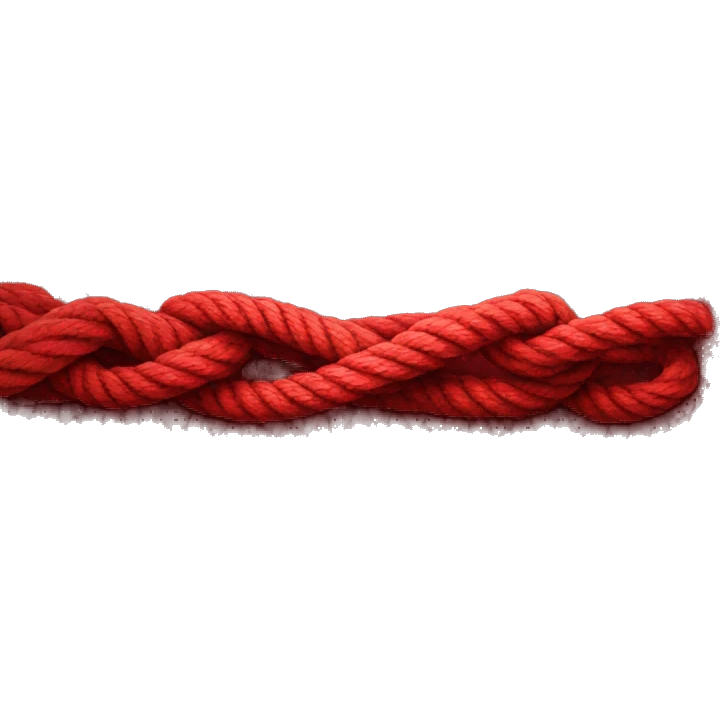 Red rope emoji