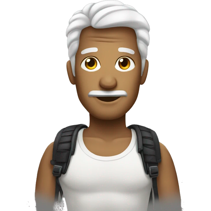 Homem com cobra na mão emoji