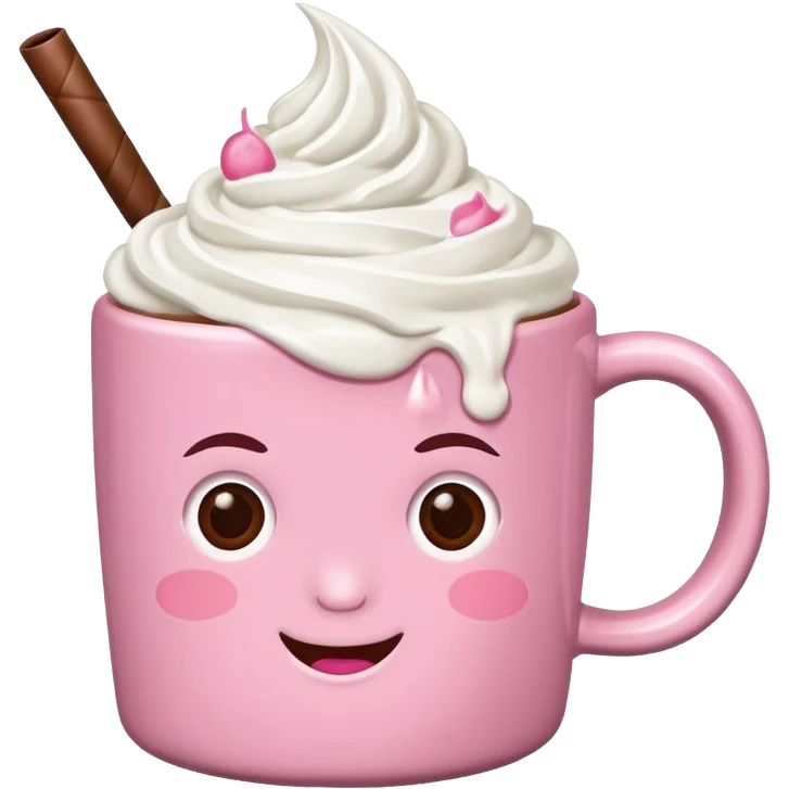 Pink food coffe emoji