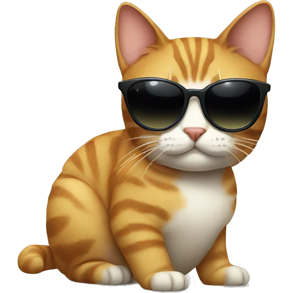 Cat with sunglasses emoji