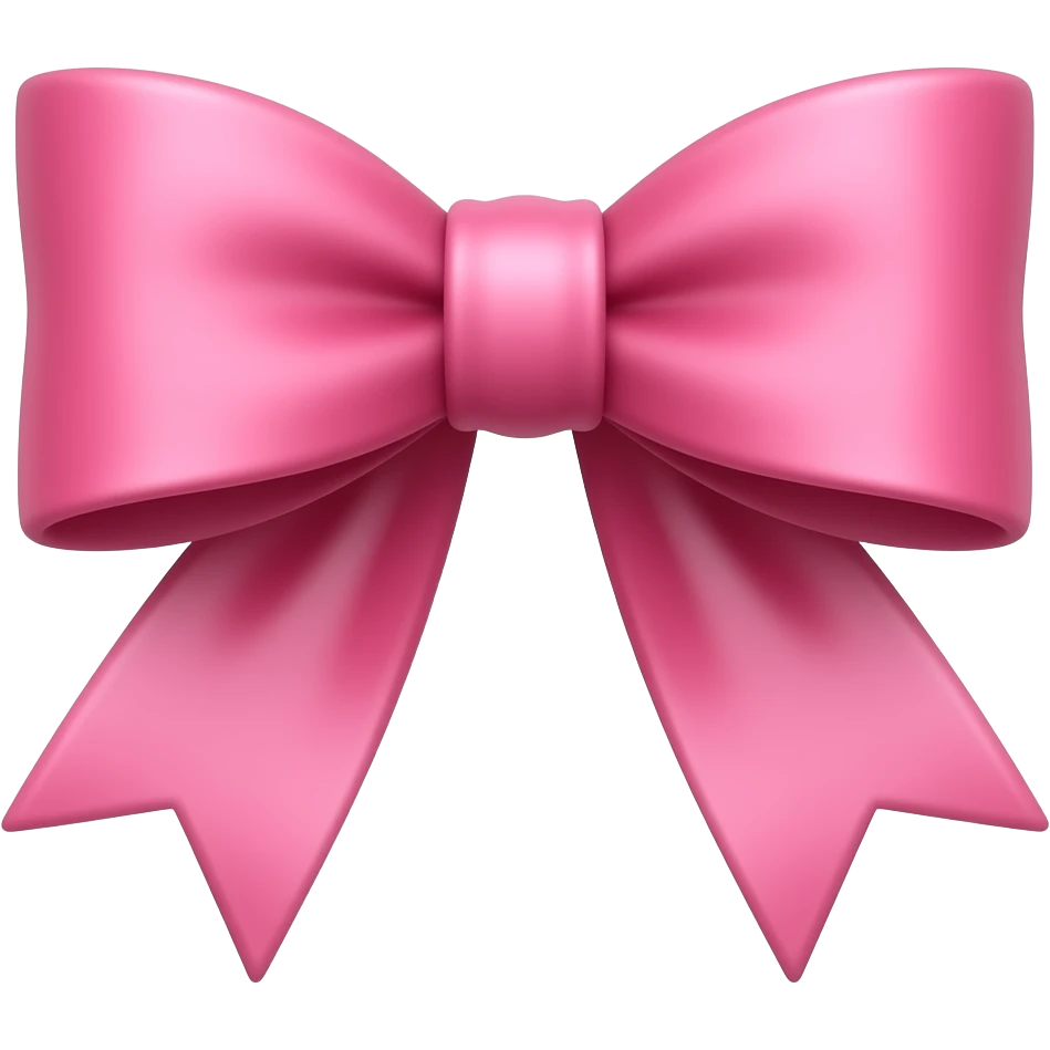 pink bows emoji