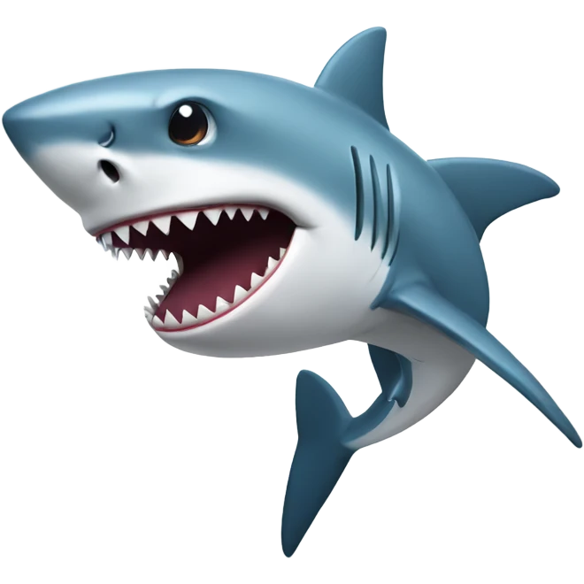 Shark with a cold emoji