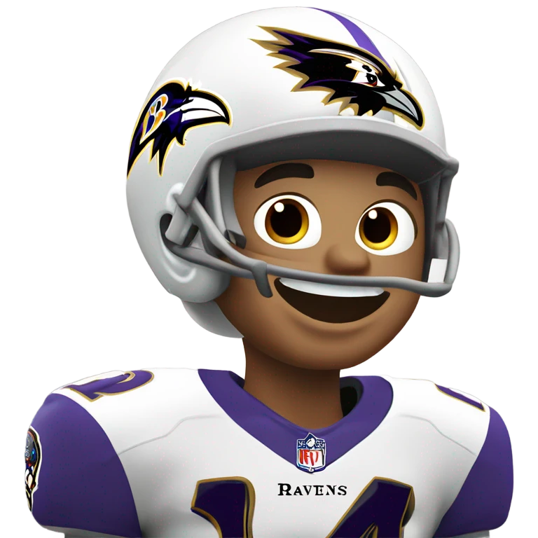 Baltimore ravens white fan emoji