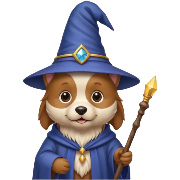 Dog wizard emoji