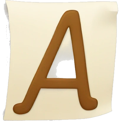 A letter emoji