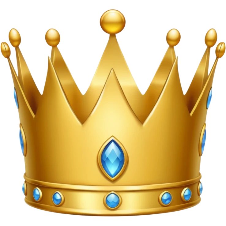 create a crown cartoony without details or anything make it tiny as a real emoji emoji