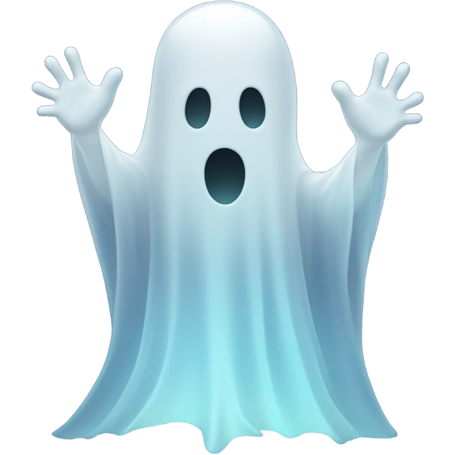 ghost waving goodbye emoji