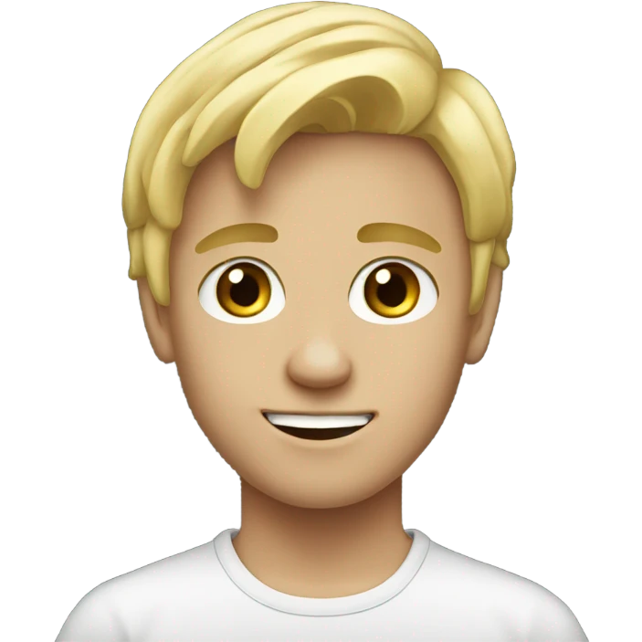realistic blonde boy parody emoji