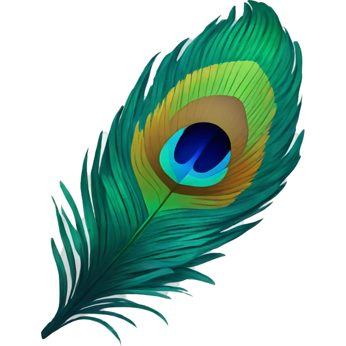 Peacock's feather emoji