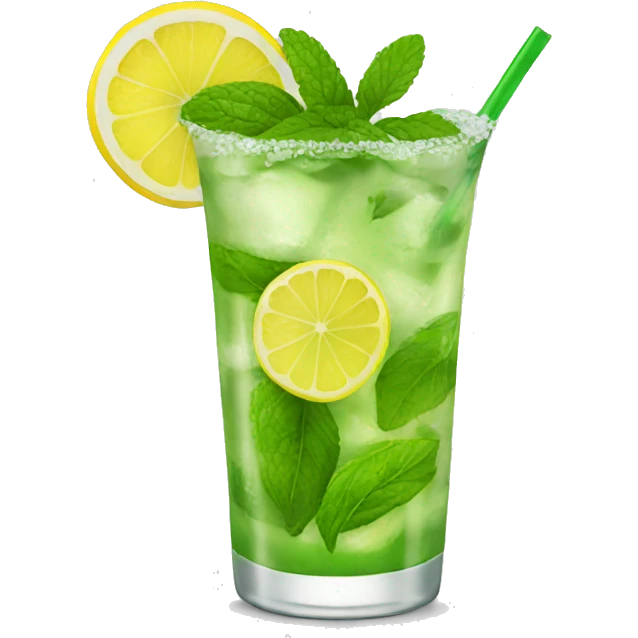 mojito with lemon emoji