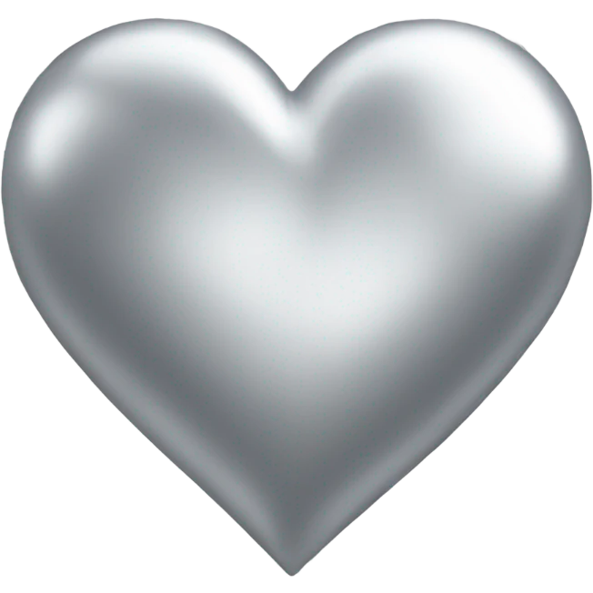 Silver Foil heart emoji emoji