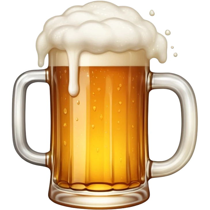 mug of beer with foam emoji