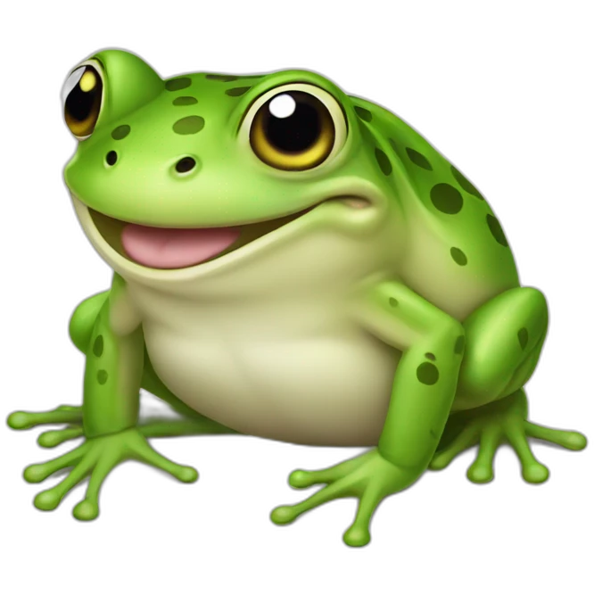 Frog-laught emoji
