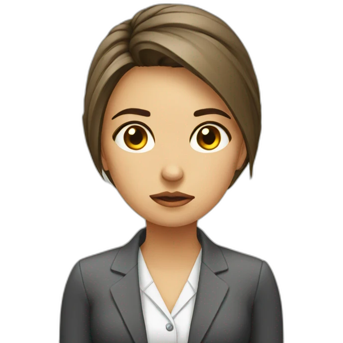 marketer-girl-office-sad emoji