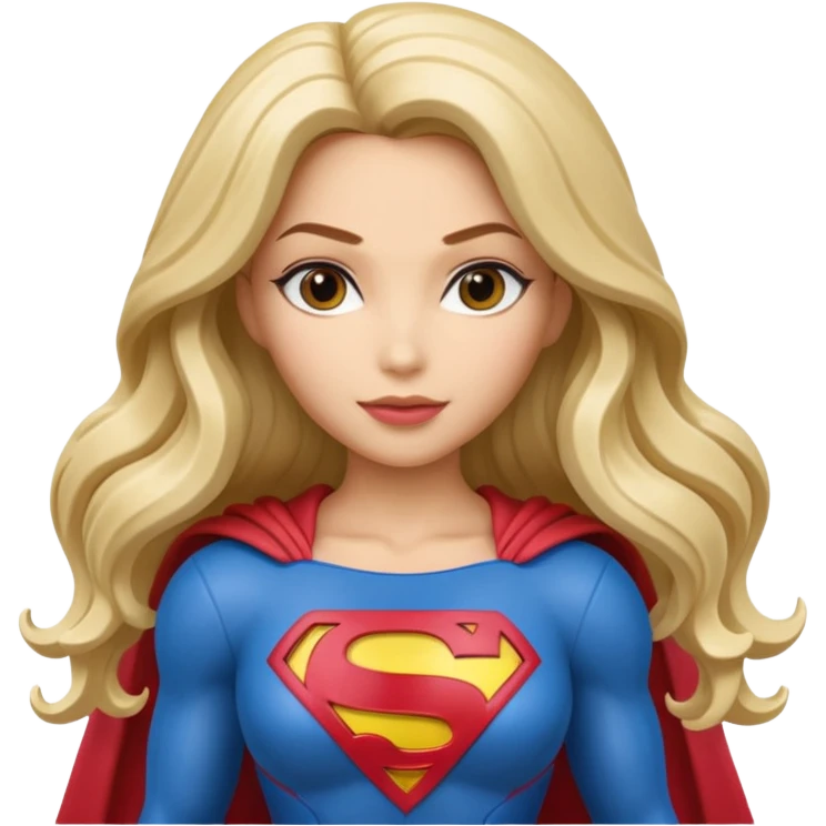 Isolated, ultra detailed illustration of the most incredibly pretty and brightly colored long haired DC Super hero, Superwoman
figurine imaginable, toy style. emoji